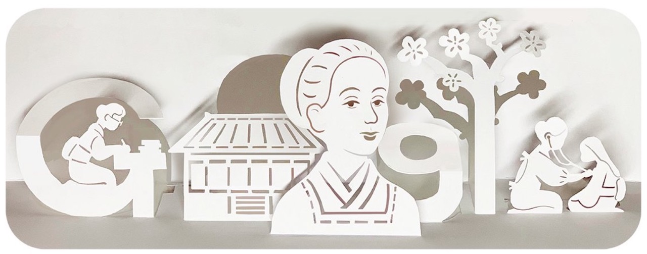 荻野吟子さんの生誕 171 周年をお祝いする Doodle を公開中
