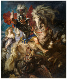 ルーベンス「聖ゲオルギオスとドラゴンの戦い」プラド美術館公式HPより