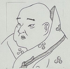 1053-1140を生きた京都府?出身の高僧そして画家。日本仏教界の重職を務めた高僧であるのみならず、絵画にも精通し、京都高山寺の鳥獣戯画はそのユニークでユーモアあふれる作風から、漫画の始祖とされることもある。