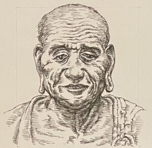 643−728を生きた中国唐時代の大乗仏教宗派の一つ「法相宗」の僧であり、天武天皇に養育されたとされています。