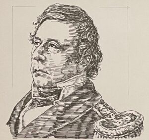 1794-1858年を生きた米国東インド艦隊司令長官は日本の開国を求めるアメリカ大統領フィルモアの国書を提出し日米和親条約を締結させた。