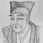 1561-1619を生きた藤原定家を先祖に持ち、禅僧の教養であった儒学を体系化、京学派（日本儒学）の祖となる。江戸幕府を開いた徳川家康にその儒学を説き、弟子であった林羅山を推挙し、その後の幕府の官学イコール朱子学と進化していく。