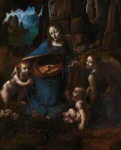 THE NATIONAL GALLERY ９号室に展示されているThe Virgin of the Rocks