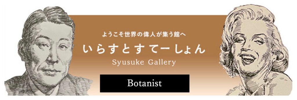 イラストポートレートSyusukeGallery植物学の部屋Botanist