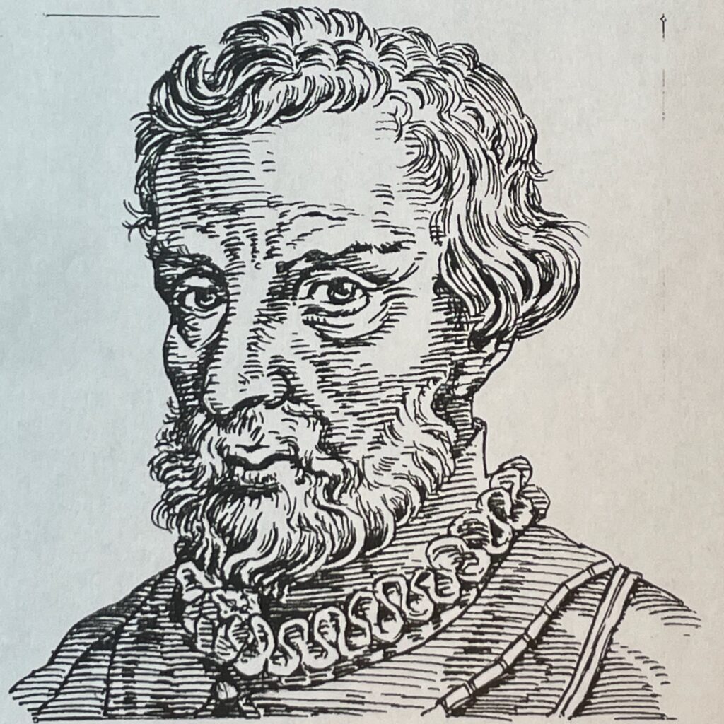 1480-1521を生きた探検家はスペイン王室の援助により1519年9月セビリアを出発し南米大陸南端マゼラン海峡を発見。立ち寄るフィリピン諸島で宣教活動の傍ら現地の対立に巻き込まれ客死。しかしその後を引き継いだピガフェッタは1522年9月無事にセリビアに帰港し地球１周航海を成し遂げる。