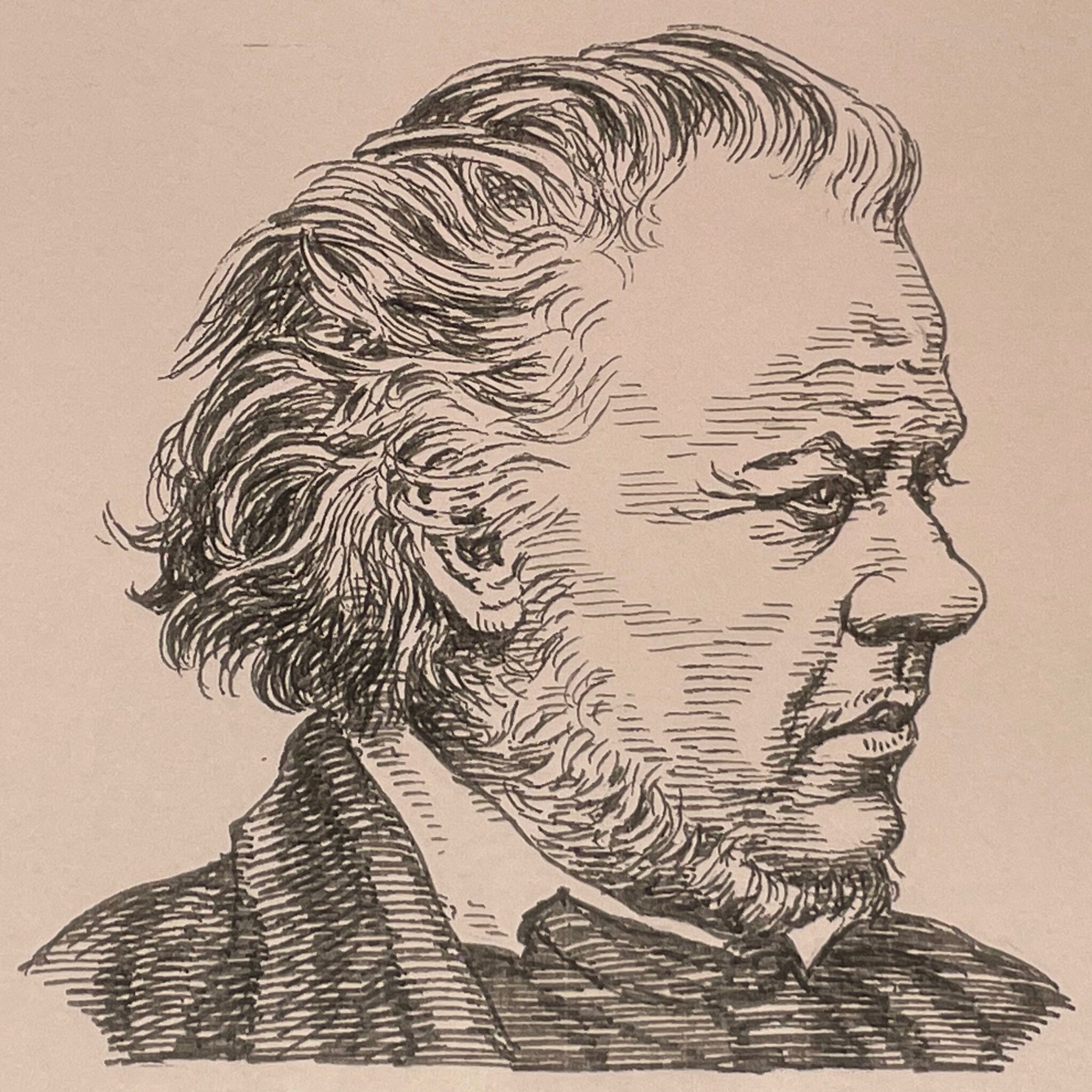 【画家の部屋|オノレ・ドーミエ】人気風刺画家は今では美の巨匠 - フリーイラストポートレートと歴史の停車場いらすとすてーしょん