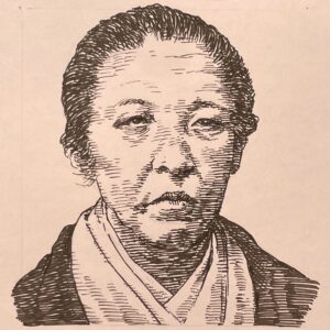 1844-1903を生きた歌人。江戸末期より短歌を学び、明治に入り東京小石川に歌塾「萩の舎」を開塾。その門下生に樋口一葉をはじめ約1000人を超えたとされる。