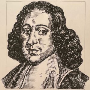 1632-1677を生きた哲学者。その主張は形而上学的な視点であり、神秘主義と合理主義の要素を組み合わせて、哲学探求そして宗教理論の双方に影響を与えた。代表著書「エチカ」はスピノザ倫理学の集大成となっている。