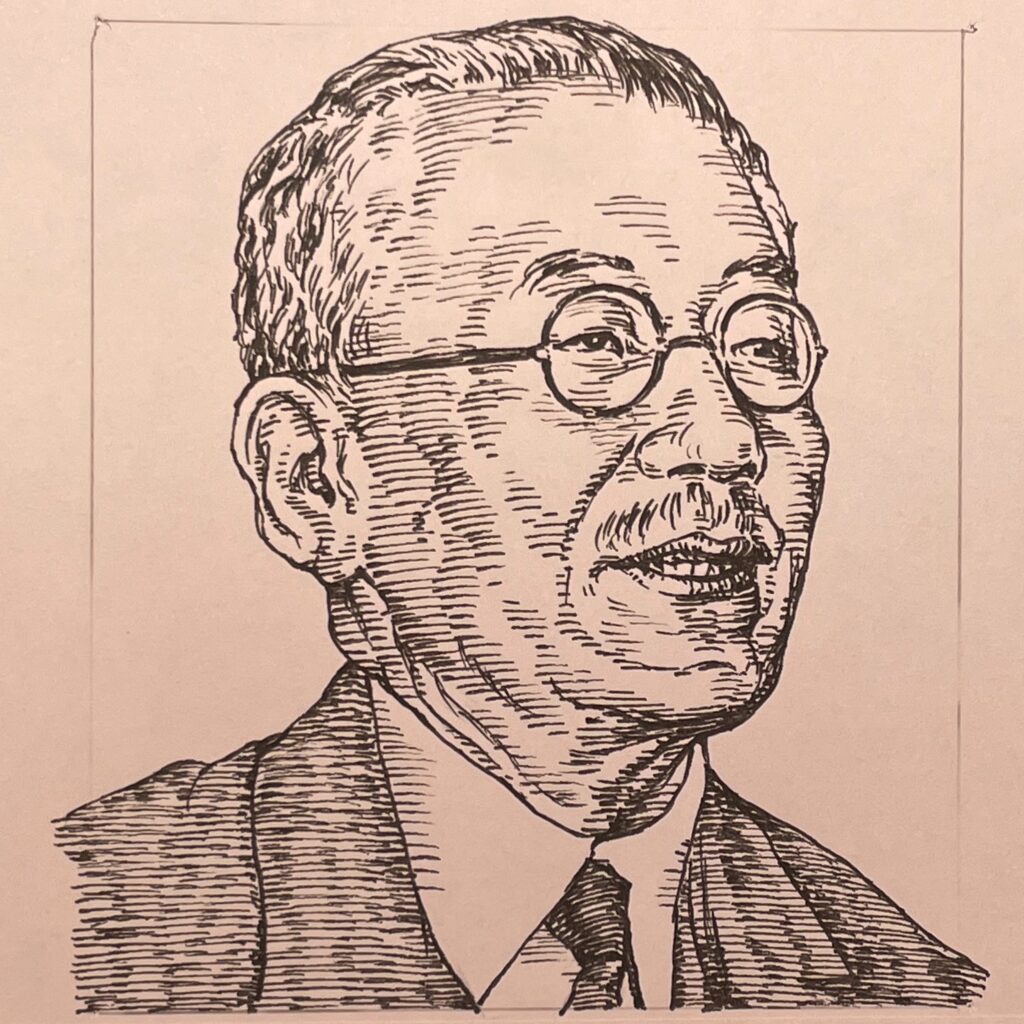 1865-1950を生きた物理学者。日本物理学会の創設者の一人であり、電磁波や偏光の研究、電力制御技術の開発、長岡式電力計などの研究を行った。初代大阪帝国大学総長を歴任。