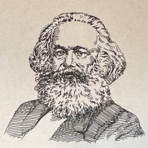 1818-1883を生きた経済学者であり哲学者。社会主義的生産様式を経て、階級の消滅と生産手段の共有を含む共産主義社会(マルクス主義)の実現を提唱した。階級闘争や不平等に鋭い洞察を示し、資本論などの著作において、資本主義の問題点とその克服についての理論を展開した。労働者階級の解放と経済的平等を追求し、近代社会科学と政治思想に大きな影響を及ぼした。