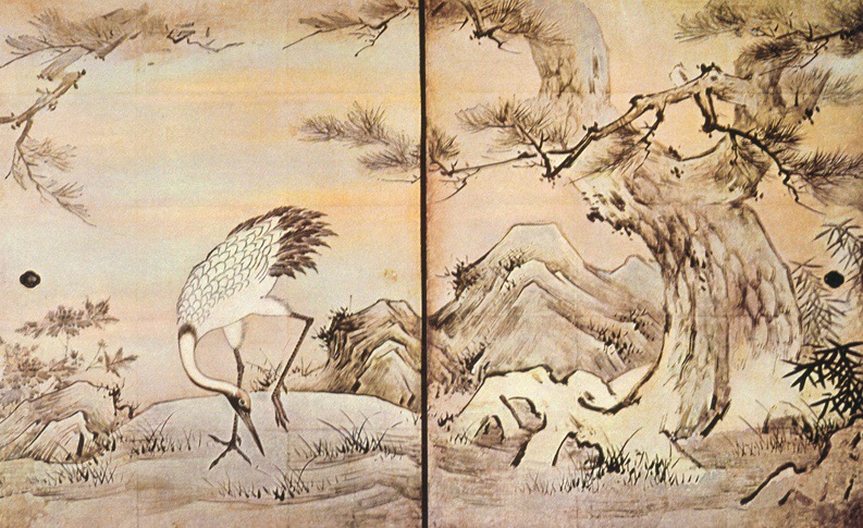 Kanō Eitoku Flowers and birds of the four seasons