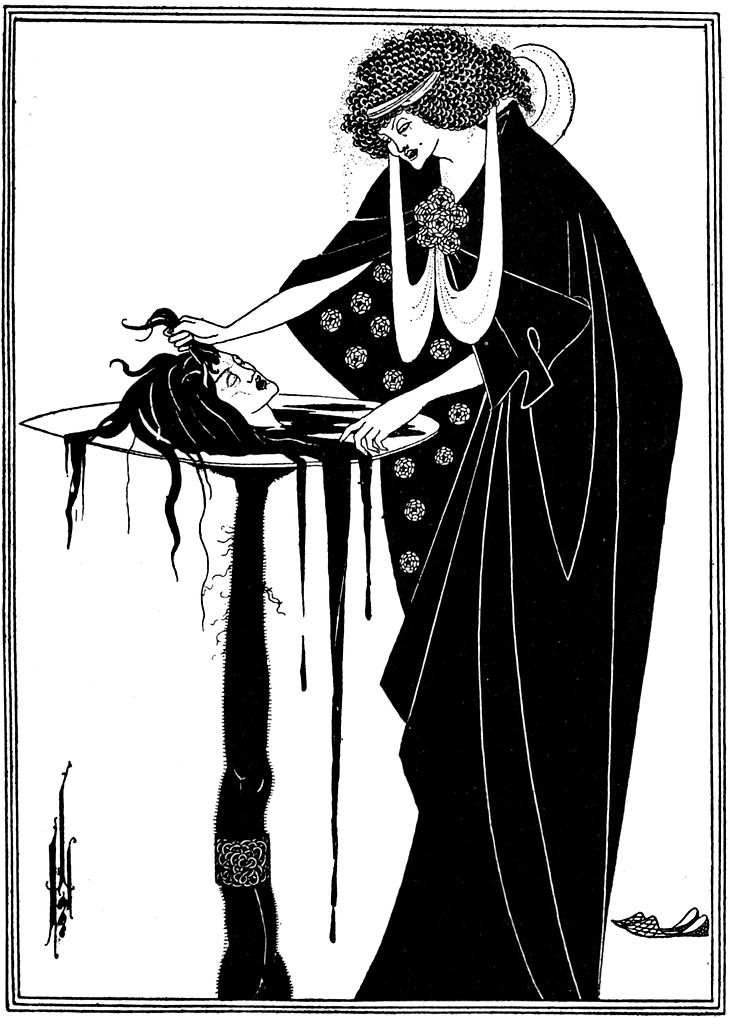 1896年パリ初演オスカー・ワイルドの戯曲サロメの挿絵