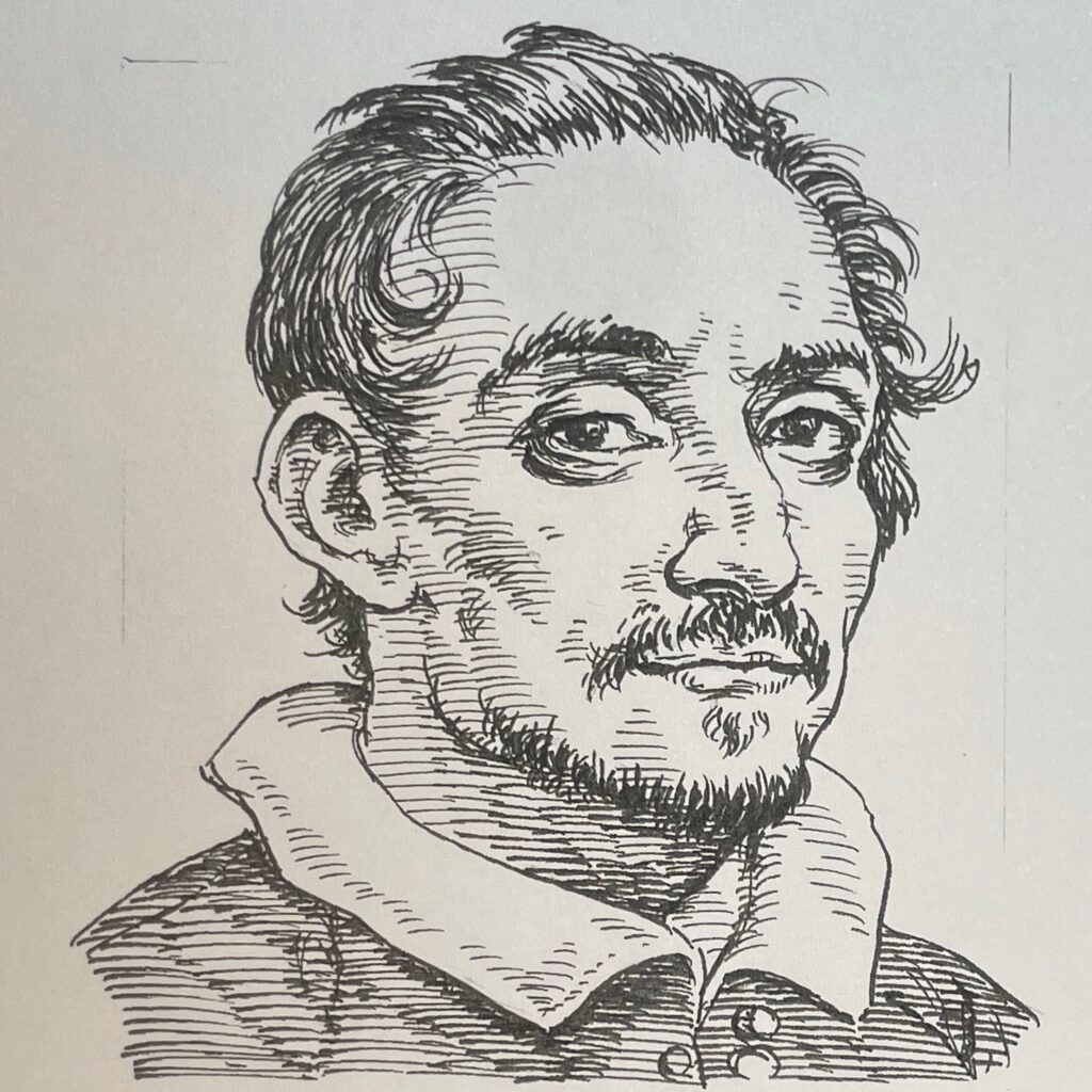 1583-1643を生きた作曲家。サン・ピエトロ大聖堂オルガニストとして生涯活躍し、新たなカンツォーナやトッカータを表現し、初期バロック音楽の草分けとなる。フレスコバルディを師と仰いだフローベルガー(1616-1667)の流れを南ドイツ・オルガン派と呼ばれている。