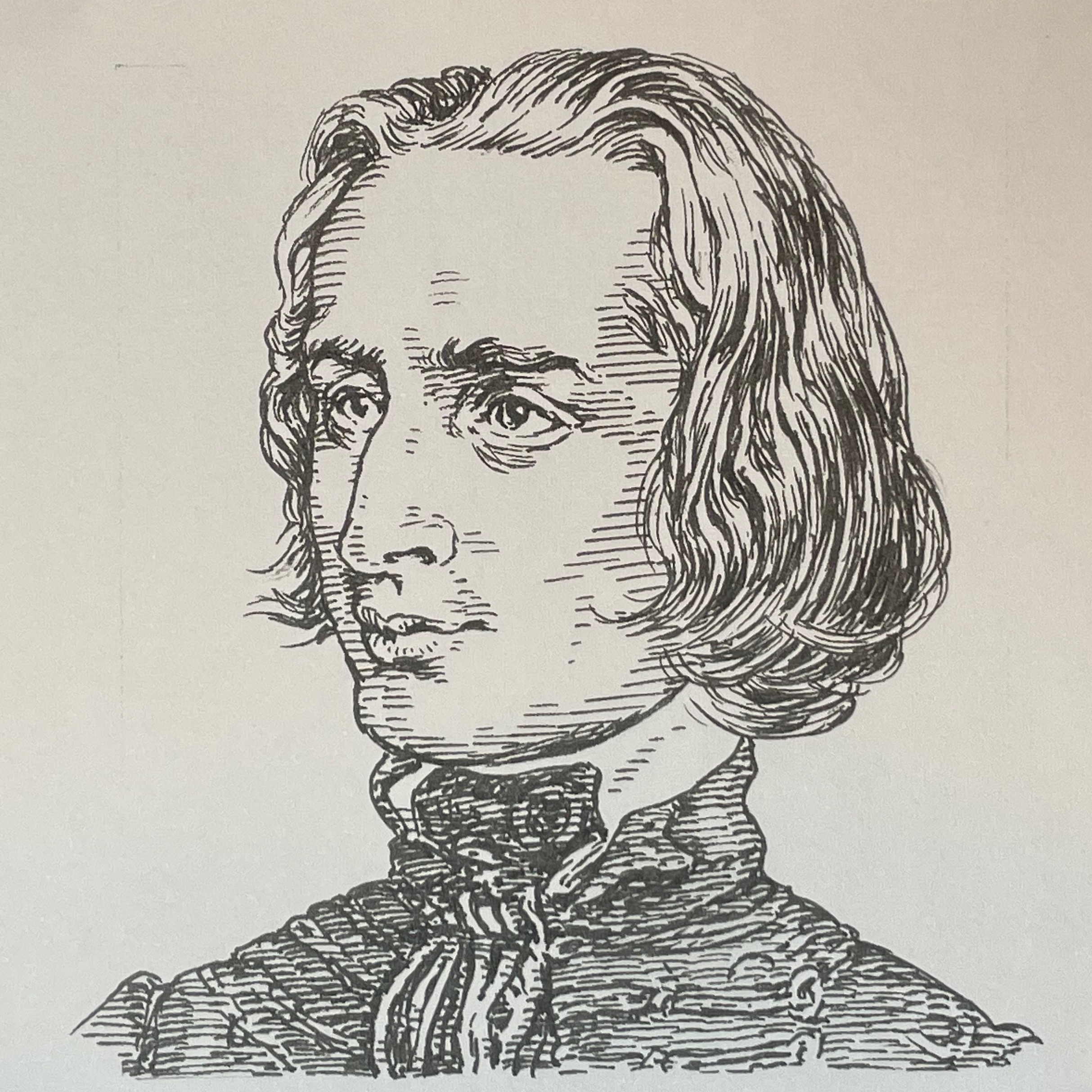 1811-1886を生きた作曲家。幼少期からピアニストとして活躍し、拠点を移したウィーンでは、チェルニーやサリエリから音楽を学ぶ。ピアノ界におけるスターの階段を歩み、19世紀における標題音楽形式を確立、数々の交響詩を作曲。自身初の交響詩はCe qu'on entend sur la montagne、そしてFaust Symphonyは友人ベルリオーズにゲーテの戯曲ファウストが紹介されてことが起点となり作曲し、その楽譜は友人の手に渡した。