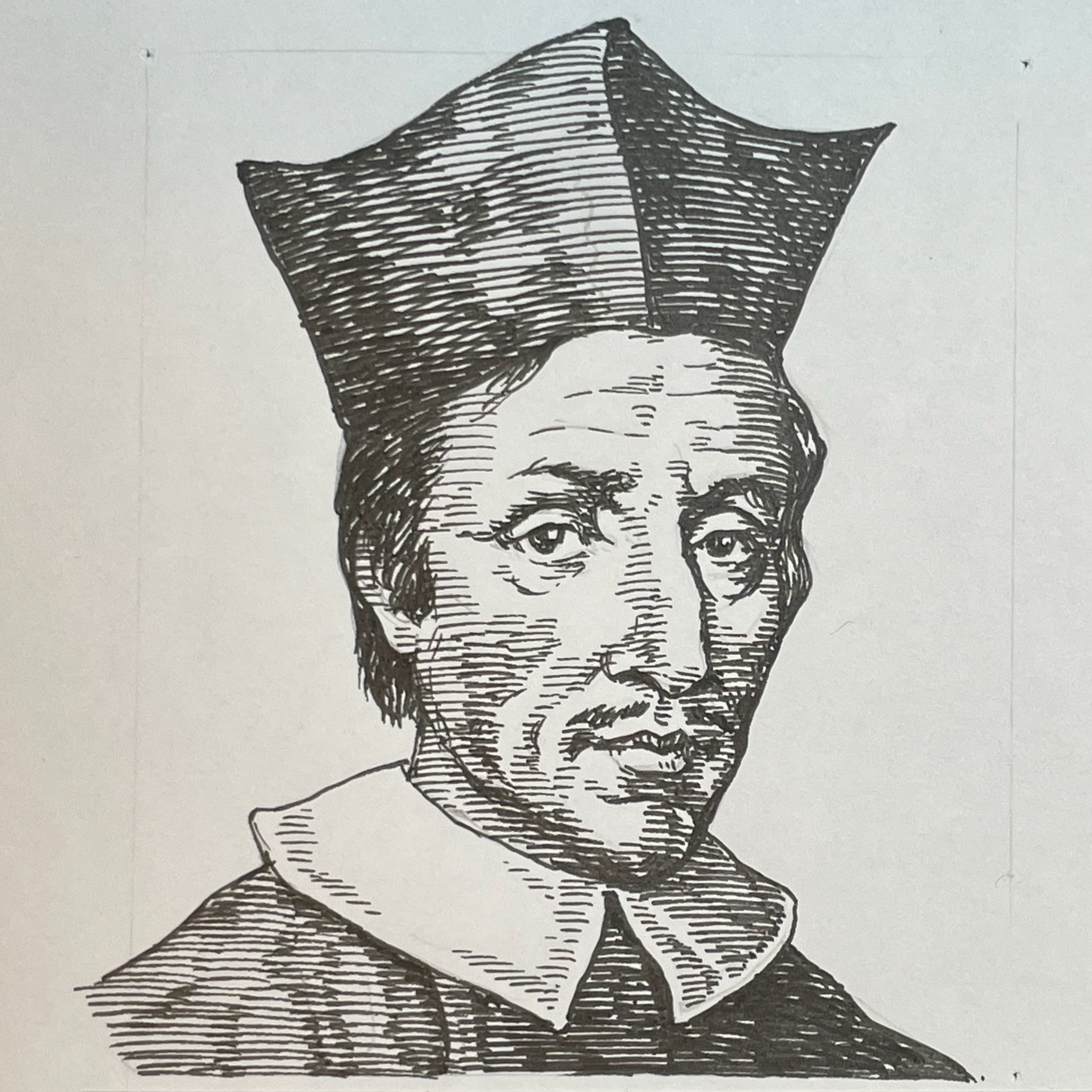 1638-1686を生きた解剖学者、博物学者でありカトリック司教。コペンハーゲン大学で医学教育を受けた後、ライデン大学で学位を取得。解剖学分野に長け、耳下腺から口腔に唾液を運ぶ管を発見し、この耳下腺管はステノン管と呼ばれている。その後イタリアフィレンツェにて博物学(地質学)研究でその才能を発揮した。その後、ルターの宗教改革を受けカトリックに改宗、神学を学びドイツのカトリック信仰に努めた。