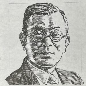 1860-1940を生きた経営者であり実業家。株式投資で財を成し、東京瓦斯(ガス),東京電灯(電気)などの大株主として経営に参加、また経営不振であった東武鉄道の再建に乗り出しす。武蔵大学の前身である武蔵高等学校の創立者でもあり、美術品蒐集家でもあった。