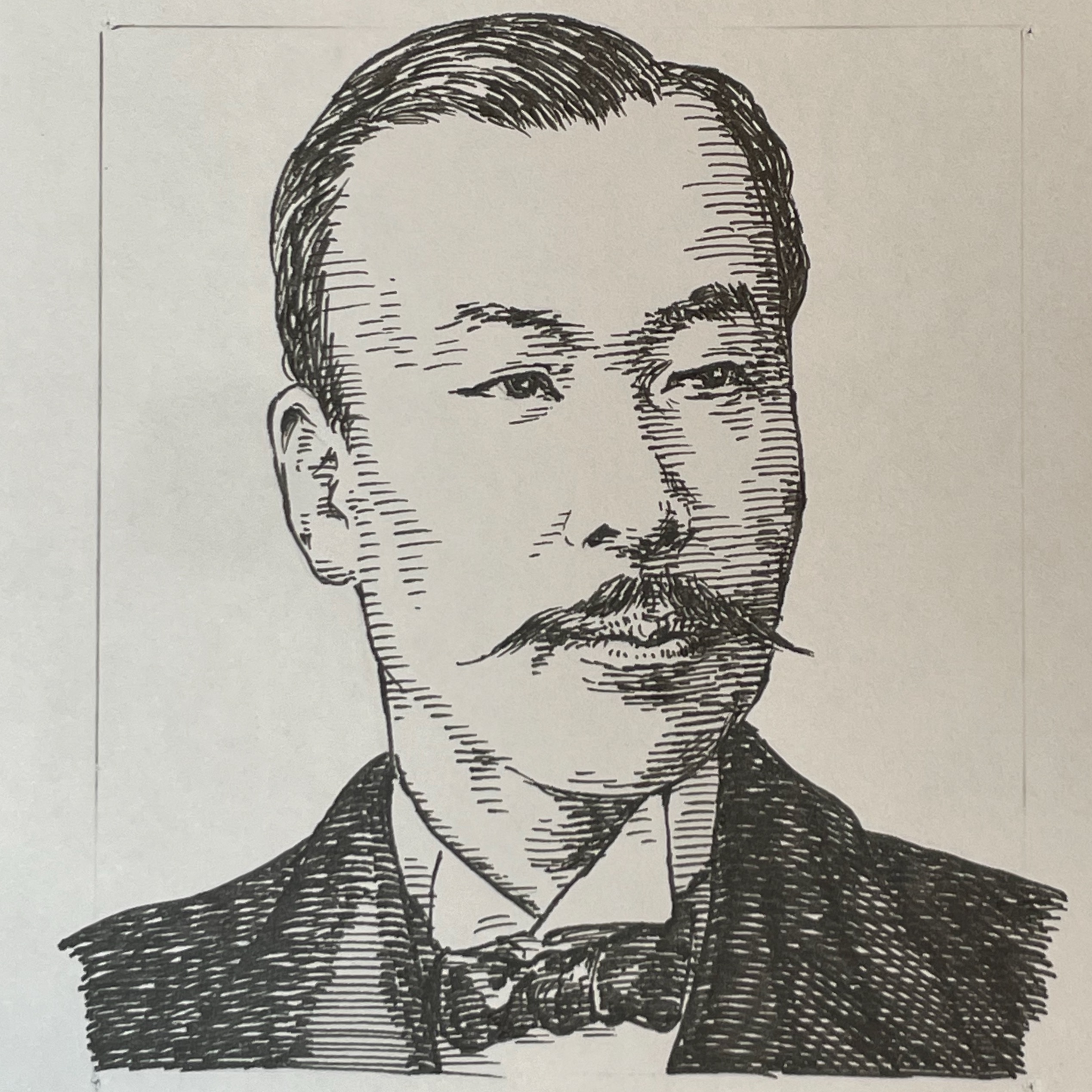 1867-1945生きた経営者であり実業家。三井家総領家の婿養子となり、三井源右衛門を襲名、1894(明治27)年三井呉服店社長となった。その後三井物産、三井銀行社長を歴任した。蒐集した美術品は、現在も三井記念美術館に所蔵されている。