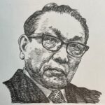 1924-1985を生きた経営者であり実業家。キャリアを朝日新聞社でスタートさせ、政治部次長を務める。大物政治家に密着し、派閥記者としてその名を馳せた。1965(昭和40)年に日本教育テレビ(現、テレビ朝日)に移り、同社の制作役員として編成や報道部門を統括した。1977(昭和52)年に1980年開催予定のモスクワオリンピック(日本はその後不参加を表明)の独占放送権を獲得するなど、大きな影響力を誇っていた。