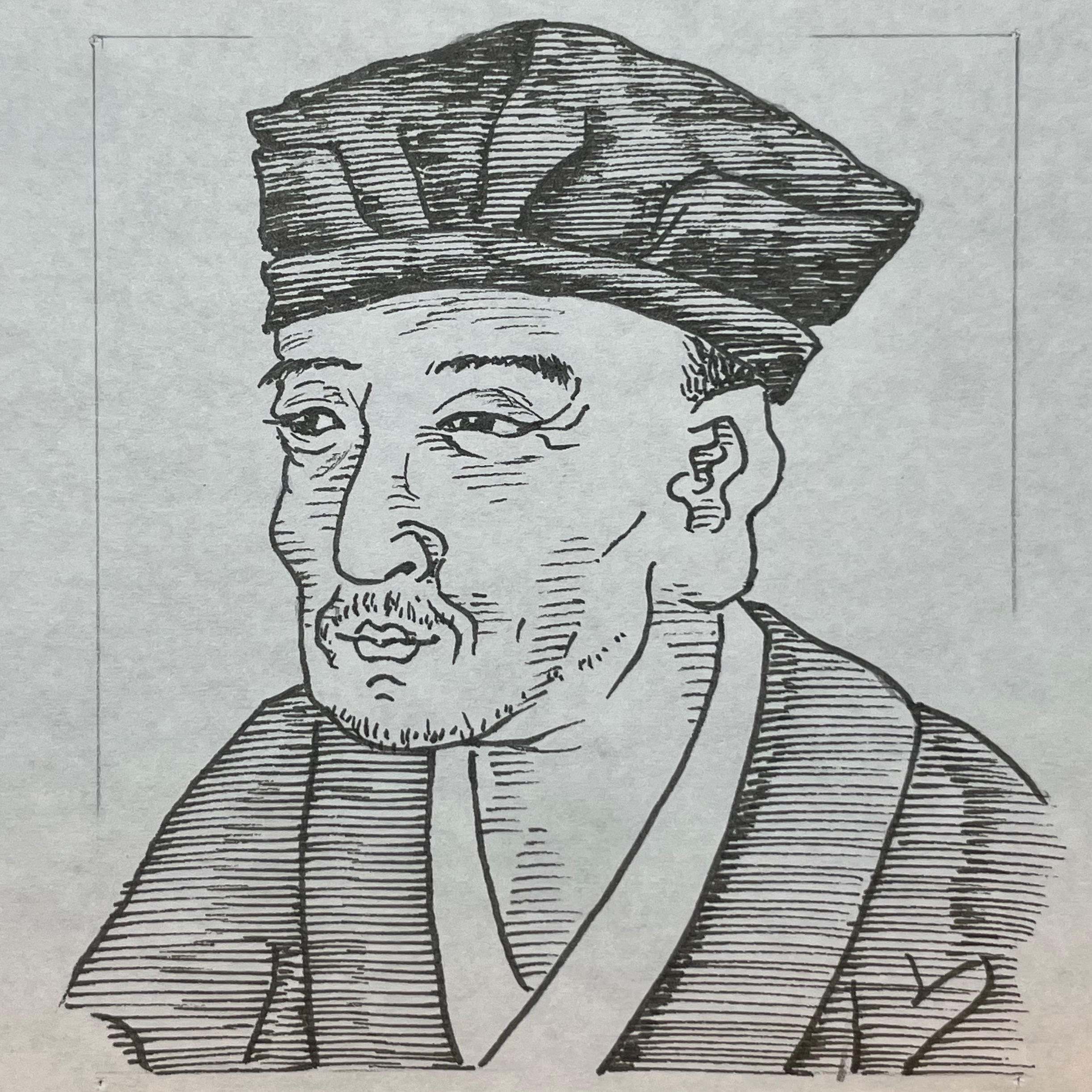 1644-1694を生きた俳諧師。松永貞徳門下、北村季吟の門より松永貞徳を祖とする 俳諧流派であった貞門派、西山宗因らの談林派をあゆみ、幽玄・閑寂といった趣の匂付に重きをおいた蕉風（正風）を確立。俳諧の連歌（現在の俳句）を芸術文学へと導いた。