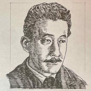 1881-1928を生きた劇作家、演出家。東京帝国大学英文科卒業後、森鴎外の助言を受け、劇評や翻訳を手がけ「新思潮(第1次)」を創刊し、ヨーロッパの演劇運動や新文芸の紹介を行う。1909(明治42)年二代目市川左団次らと自由劇場を結成し、イプセン、ゴーリキーらの戯曲を試演して近代演劇の基礎を築いた。1924(大正13)年には、土方与志らと築地小劇場を創設し、演出の確立、近代俳優の養成、指導理念の提唱した。