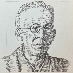 1872-1939を生きた小説家・劇作家。1890(明治23)年に東京日日新聞に入社を皮切りに、各紙で劇評に携わる。1902(明治35)年に岡鬼太郎との合作「黄金鯱噂高浪」で最初の自作作品が上演される。1911(明治44)年「修禅寺物語」が大ヒットし、2代市川左団次と提携した「鳥辺山心中」「番町皿屋敷」などおおくの歌舞伎作品を生んだ。小説では1916年からは「半七捕物帳」を連載し、捕物帳の先駆者となる。