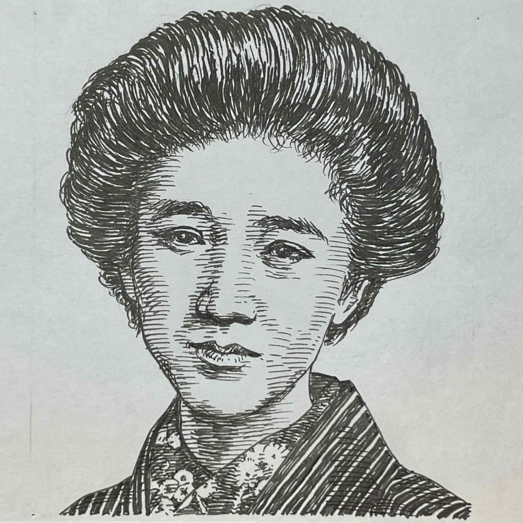 【文学の部屋|柳原白蓮】大正時代編.23 - フリーイラストポートレートと歴史の停車場いらすとすてーしょん