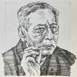1892-1964を生きた小説家。生田長江や与謝野鉄幹らに師事。1918(大正7)年に谷崎潤一郎の推薦で文壇に登場し、「田園の憂鬱」や「都会の憂鬱」などの作品で大正時代の寵児として、芥川龍之介と並び称され注目を浴びる。1960(昭和35)年には文化勲章を受章。