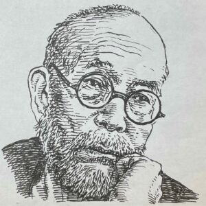 1882-1953を生きた歌人、精神科医であり教育者。東京帝国大学医学部卒業後、伊藤左千夫に師事し、アララギ派の中心人物として活躍しながら短歌を始める。1913(大正2)年に初の歌集『赤光』を刊行し、写生・万葉調の歌で注目を浴びる。1917(大正6)年には、長崎医学専門学校教授を務め、その後、1931(昭和6)年、青山脳病院の院長となり、精神科医、教育者としても多くの業績を文学とともに残した。1951年文化勲章を受賞。