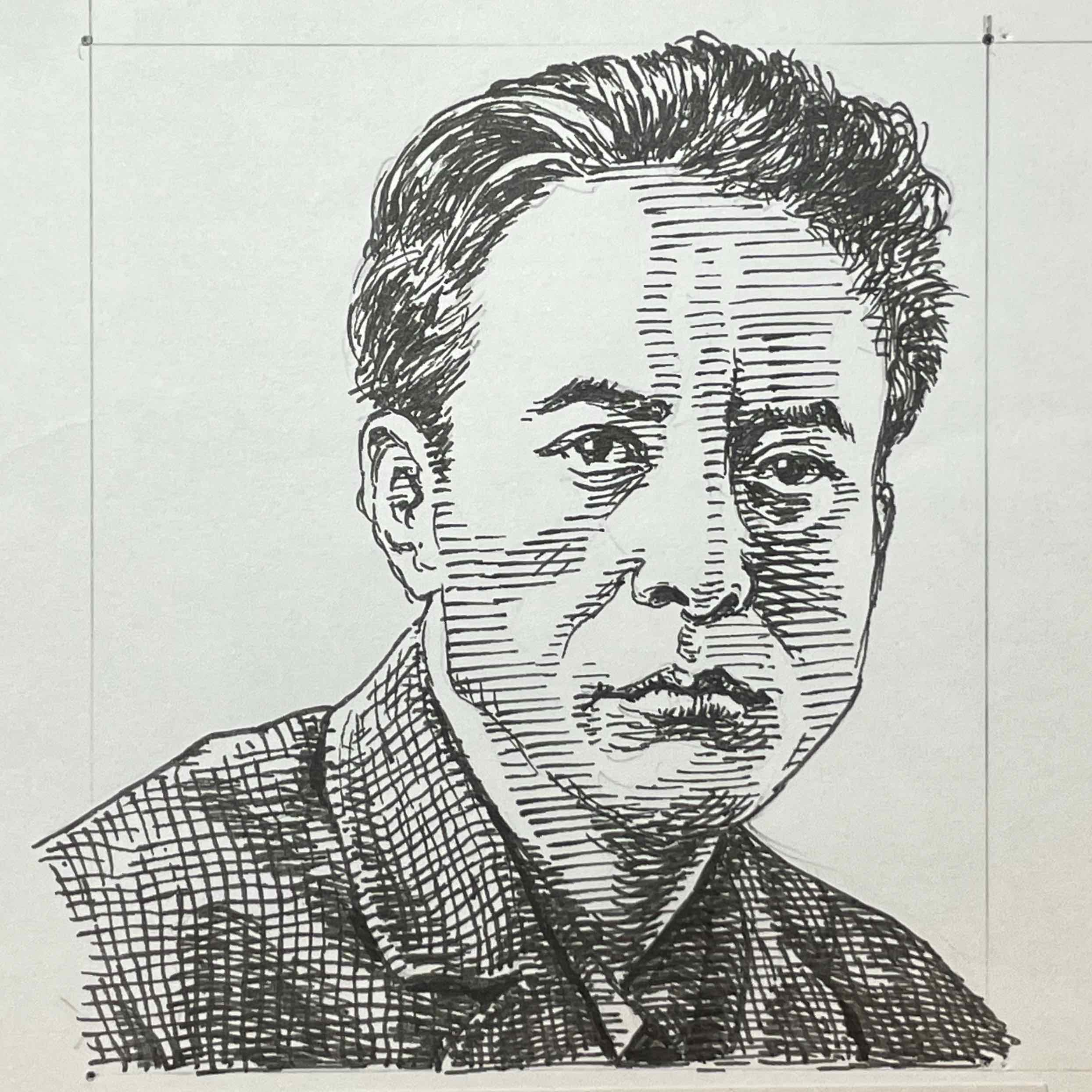 1886-1942を生きた詩人。短歌を好み、その後1913(大正2)年北原白秋主宰誌「朱欒」に5編の詩を発表して詩壇デビューとなる。その朱欒を通じて室生犀星と出会い、生涯の良き好敵手となる。1917(大正6)年処女詩集「月に吠える」で詩壇の精鋭となり、1923(大正14)年「青猫」を発表し、口語自由詩による近代象徴詩を完成させた。