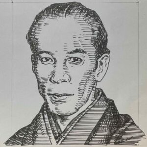 1891-1934を生きた小説家。早稲田大学で英文科を学ぶも中退。その後、出版社など設立するも失敗をくり返す。1921(大正10)年31歳の時に「時事新報」に文芸時評を直木三十一の筆名で執筆し、文筆に専念する。ちなみに、年を追って三十二、三十三とし、三十四を飛ばして三十五の筆名で定着している。1930(昭和5)年島津藩の題材とした「南国太平記」を著し、時代小説の流行作家として活躍する。時代小説を芸術分野に高めた功績を讃え、没後その名を冠した直木賞が創設された。本名は植村宗一。