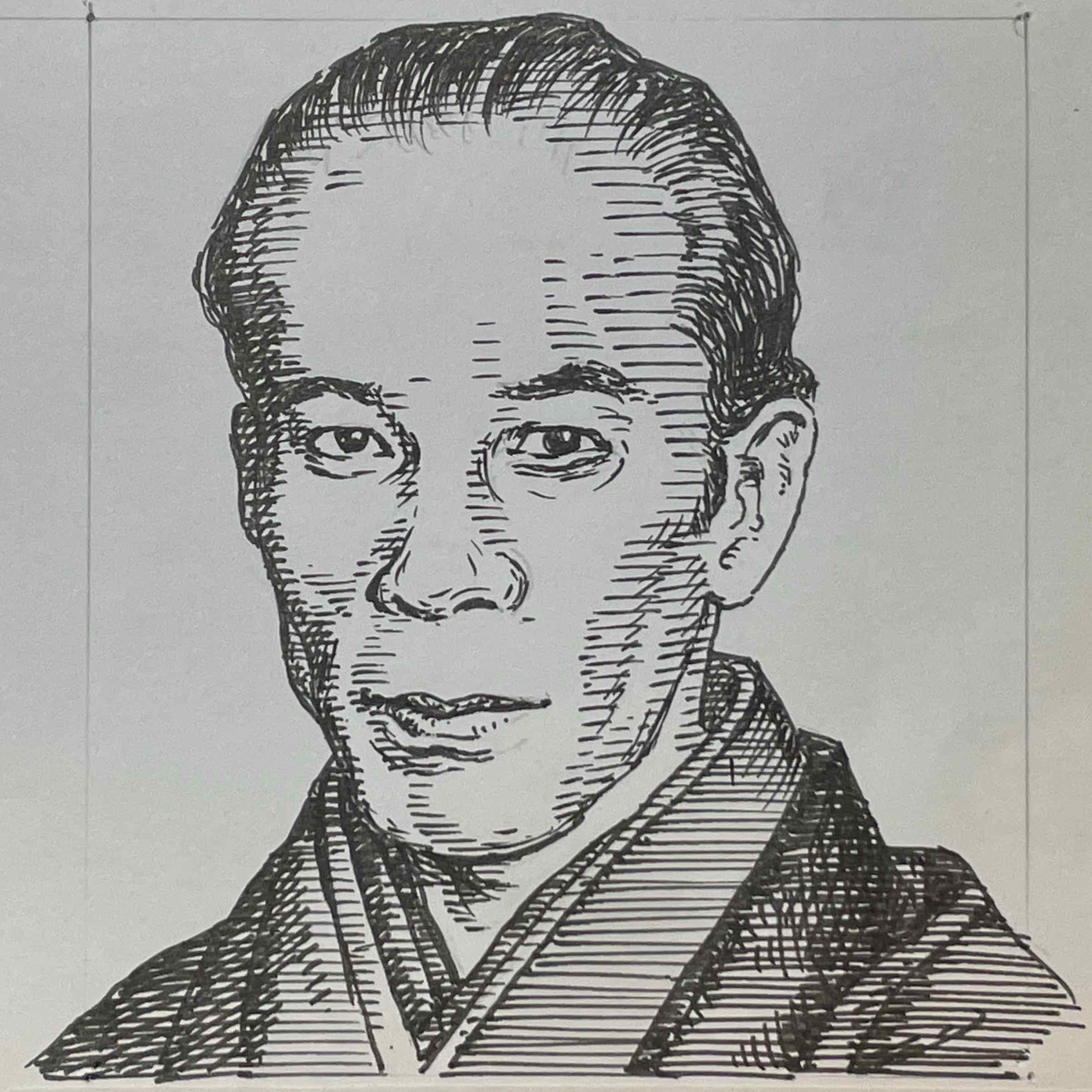 1891-1934を生きた小説家。早稲田大学で英文科を学ぶも中退。その後、出版社など設立するも失敗をくり返す。1921(大正10)年31歳の時に「時事新報」に文芸時評を直木三十一の筆名で執筆し、文筆に専念する。ちなみに、年を追って三十二、三十三とし、三十四を飛ばして三十五の筆名で定着している。1930(昭和5)年島津藩の題材とした「南国太平記」を著し、時代小説の流行作家として活躍する。時代小説を芸術分野に高めた功績を讃え、没後その名を冠した直木賞が創設された。本名は植村宗一。