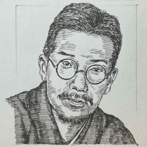 1887-1928を生きた小説家。徳田秋声に師事し、1912(大正元)年に「哀しき父」を発表。その後1918(大正6)年に「子をつれて」で文壇に注目された。貧困や病気、酒びたりの生活の中で、家庭の問題を描いた作品で注目を浴び、私小説作家として自虐的なまでの姿勢をつらぬき「苛烈味の文学」と評された。