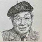 1899-1974を生きた詩人であり随筆家。海洋文学に傾倒し、東京高等商船学校に入学も病により断念する。その後、第三高等学校を経て東京帝国大学に進学するも中退。そして詩作に専念。1932年(昭和7)第一詩集詩集『帆・ランプ・鴎』で注目を集め、1933(昭和8)年には堀辰雄らと詩誌「四季」を創刊し、昭和叙情詩の先頭に立つ。戦後は、愛知大学で教鞭を執り、豊橋市に居を構えて創作と教育に尽力した。