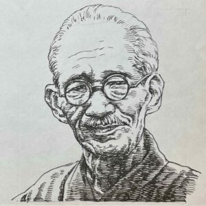 1894-1955を生きた小説家であり社会教育家。東京帝国大学英文科を卒業後、出身地佐賀中学校や校長を務めたのち、文筆と社会教育の道へ進む。1936(昭和11)年より代表作「次郎物語」の連載を開始し、青少年の成長と人間形成を描いた自伝的小説として広く読まれた。その他に「論語物語」「心窓去来」など、その生涯は、文学と教育の両面で昭和の時代で活躍した。