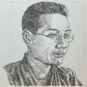 1894-1984を生きた小説家であり俳人。俳句を河東碧梧桐に学び、新傾向俳句運動に参加。1927(昭和2)年に発表した長編小説「無限抱擁」で注目を集めた戦後は「野趣」「俳人仲間」など、独特の描写で高い評価を得た。志賀直哉を生涯の死と仰ぎ、芥川龍之介などとも交わり、文壇では「龍門の四天王」とも称さる。1974(昭和49)年には文化功労者に推されている。
