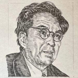 1900-1958を生きた劇作家であり、演出家。東京帝国大学文学部卒業後、小山内薫に師事し、築地小劇場で新劇運動を展開して文壇に登場。1938(昭和13)年に発表した大作「火山灰地」や「五稜郭血書(1933)」で注目を集めた。戦後に著した「林檎園日記(1947)」など、社会主義リアリズムと人間の苦悩を描いた作品で高い評価を得て、国内外で深い共感を呼んだ。新協劇団や東京芸術劇場の結成に参加し、演劇界に大きな影響を与えた。その後、郷里北海道を題材とした長編小説「のぼり窯」を執筆中に持病であったうつ病が悪化し、1958年入院先で縊死した。