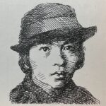 1907-1937を生きた詩人。幼少期から文学に親しみ、ランボーやベルレーヌのフランス象徴派の影響を受けて詩作を始める。1925年に上京し、小林秀雄らと交流。1934(昭和9)年に第一詩集「山羊の歌」で、人生の哀愁や孤独描いた作品で刊行し、詩壇にその名を刻んだ。第二詩集「在りし日の歌(1938年)」の編纂直後の1937年に結核性脳膜炎で早世。