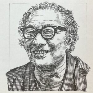 1920-2002を生きた小説家・エッセイスト。東京美術学校日本画科卒業。戦後、千葉県鴨川に居を構え、漁師生活や鴨川中学校の図画教師として勤務しながら文筆活動を開始し、丹羽文雄主宰の「文学者」に参加する。1956(昭和31)年に発表した「海人舟」で第35回芥川賞を受賞し、遠藤周作や阿川弘之らとともに「第三の新人」とも称される。房総の豊かな自然と、そこに暮らす人々への温かい愛情を込めた作品は、野性的で南国風な奔放な筆致で多くの読者に親しまれた。また、愛犬家としても知られている。