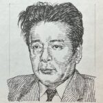 1909-1974を生きた評論家であり小説家。京都帝国大学文学部在学中の1931(昭和6年)年、サンデー毎日懸賞小説に「七」で入選し文壇に登場。戦後は文芸評論家として活躍し、特に「アヴァンギャルド芸術(1954)」は、時代の潮流を捉え、芸術運動の新たな方向を探るきっかけとなった。1962(昭和37)年には「鳥獣戯話」で評論活動だけでなく小説も手掛けた。