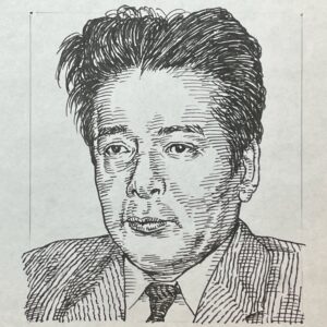 1909-1974を生きた評論家であり小説家。京都帝国大学文学部在学中の1931(昭和6年)年、サンデー毎日懸賞小説に「七」で入選し文壇に登場。戦後は文芸評論家として活躍し、特に「アヴァンギャルド芸術(1954)」は、時代の潮流を捉え、芸術運動の新たな方向を探るきっかけとなった。1962(昭和37)年には「鳥獣戯話」で評論活動だけでなく小説も手掛けた。