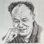 1911-1973を生きた小説家。貧困の中に育ち、果物屋の小僧やコック見習いなど職を転々とした後、宇治川電鉄(現、山陽電鉄)の車掌として働く。その後、共産党に入党するも1931年に検挙され、約2年間の獄中生活でニーチェやキルケゴールに触れ、実存主義思想に傾倒し、ドストエフスキーに触発され文学を目指す。戦後、1947(昭和22)年に「深夜の酒宴」を発表し、実存主義的な作風の戦後派作家として文壇に登場。1950(昭和25)年にキリスト教に入信し、以後は宗教的な作風へと転じる。「永遠なる序章(1948)」「自由の彼方で(1953~54）」など、庶民の生活と信仰を描いた作品は高く評価された。本名は大坪 昇。