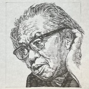 1909-1992を生きた小説家。朝日新聞社に入社後、1952(昭和27)年に発表した「或る「小倉日記」伝」で芥川賞を受賞し文壇に登場し文筆に専念。1957(昭和32)年から雑誌「旅」に連載した「点と線」で、社会の構造や人間の心理に深く切り込む社会派推理小説といった新分野を開拓する。また「日本の黒い霧(1960)」などのノンフィクション作品も手掛けた。本名は松本清張(きよはる)。 いらすとすてーしょんでは、出身地を広島県と表記させていただきます。(出身地は福岡県説もあります）。