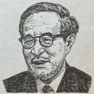 1912-1976を生きた小説家。 東京帝国大学文学部支那文学科に進学も、左翼運動に関わる。離脱後、仏教に帰依する。1934(昭和9)年、竹内好らと中国文学研究会を立ち上げた。戦時中は中国戦線に従軍し、転向体験と戦場での重苦い体験を、独自の歴史観で評伝した「司馬遷(1943)」を著し、終戦を上海で迎えた。戦後は「蝮のすゑ(1947)」、「ひかりごけ(1954年)」など、思想的・倫理的テーマを深く掘り下げた作品を手がけた。