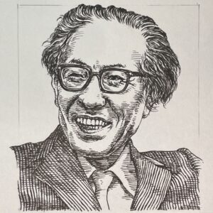1918-1998を生きた小説家。慶應義塾大学文学部仏文科卒業後、戦時中の中国上海に渡り、武田泰淳らと交わる。敗戦後も現地に留用され、中国国民党宣伝部で徴用された経験を持つ。帰国後、作家活動を開始し、1951(昭和26)年に「広場の孤独」「漢奸」で第26回芥川賞を受賞。第2次戦後派作家と称される。戦後日本の歴史と国際社会を鋭く見つめる視点を持ち、南京事件を中国人の視点から歴史と人間存在の本質を問う戦後文学「時間(1953)」や、画家ゴヤの生涯を描いた「ゴヤ(1973~76)」、古典を現代に読み解く長編エッセイとなる「方丈記私記(1970)」など、歴史・思想・文化を横断する作品を多数発表した。