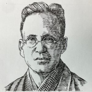 1886-1956を生きた小説家、劇作家であり随筆家。早稲田大学英文科卒業後、逓信局嘱託や「六合雑誌」編集を経て、1916(大正5)年に母校早大講師となり、1931(昭和6)年に早大を退職するまで、教職の傍ら詩や小説を書き、1917年に発表した短編「島の秋」で文壇に登場し、随筆集「小鳥の来る日(1921)」は人気を博し、ベストセラーとなった。自然や人生への愛惜と悲哀を綴る思索的な作品は、青年層を中心に広く支持された。戯曲には「西郷吉之助(1924)」などを残している。本名は吉田源次郎。