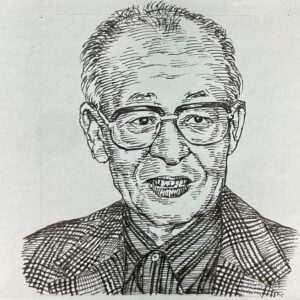 1924-2011を生きた児童文学作家。戦後復員し、雑誌「童話」を手に取ったことをきっかけに、1946(昭和21)年に日本童話会に入会。翌年に地元の小学校教諭と「やまびこ子供会」を結成し、佐藤さとると出会う。1950(昭和25)年には佐藤さとる、いぬいとみこ、神戸淳吉らと同人誌「豆の木」を創刊。1956(昭和31)年に「チャコベエ」「トコトンヤレ」などで児童文学者協会新人賞、「ヒョコタンの山羊(1967)」などで児童文学者協会賞を受賞し、地元横浜を舞台に、鉄道や戦争、庶民の暮らしを題材に、子どもたちの視点から平和の尊さを描いた。自宅を開放した「豆の木文庫」など地域活動に尽力し、いまもなおその功績は高く支持されている。