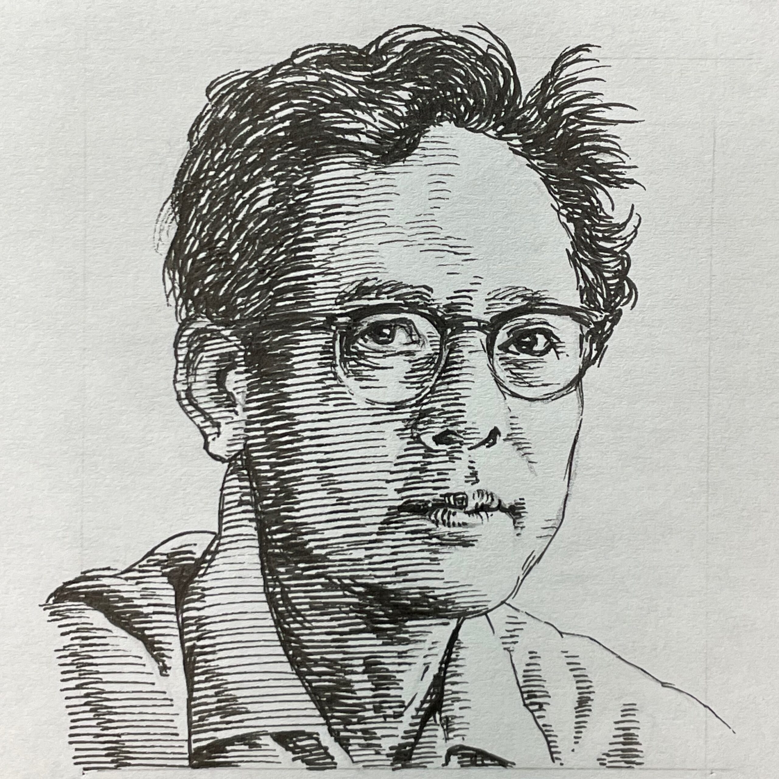 1915-1965を生きた小説家・随筆家。旧制第五高等学校を経て、1940(昭和15)年に東京帝国大学文学部国文科卒業。戦時中は海軍暗号兵として九州の陸上基地を転々とし敗戦を迎える。この体験をもとに、1946年に発表した「桜島」が高く評価され、文壇に登場し野間宏や椎名麟三とともに第一次戦後派の代表的作家と称された。その後「ボロ家の春秋(1954)」で直木賞を受賞など、人間心理の暗闘を戯画的に描く市井小説が注目され、洒脱なユーモアと日常性を重視した作風で安岡章太郎などの「第三の新人」の橋渡しや先駆者などとも目された。