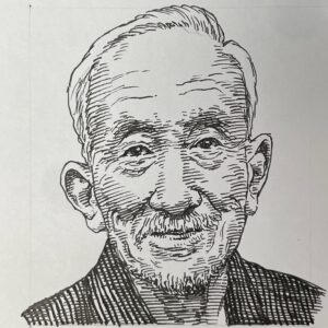 1876-1967を生きた言語学者。関口家に生まれるも父を亡くし、新村家の養子となる。東京帝国大学文科大学博言学科卒業後、日本の言語学の先駆者であった上田萬年に師事し、日本の言語学、国語学の道を歩む。その後、研鑽を積み、京都帝国大学教授として長年教鞭を執る。欧州留学を経てキリシタン資料の語学的価値を明らかにするなど、南蛮文化研究の先駆者としても活躍。語源学にも深く取り組み、日常語から古語まで幅広く考証。1955(昭和30)年には国民的辞書「広辞苑」の初版を編纂し、辞書文化の礎を築いた。1956(昭和31)年に文化勲章受章。日本の国語学の基礎を築いた巨星であった。
