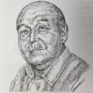1901-1976を生きた随筆家。木綿貿易で巨万の富を築いた近江商人薩摩治兵衛の孫として育つ。1918(大正7)年に渡英し、オックスフォード大学で古典劇を学ぶ。その後パリに移住し、社交界の寵児として「バロン薩摩」の異名をとる。藤田嗣治らと親交を深め、莫大な私財を投じて芸術家の支援に尽力。1929(昭和4)年にはパリ国際大学都市に「日本館（薩摩館）」を建設し、フランス政府よりレジオン・ドヌール勲章を受章。戦中もフランスに留まり、文化人の保護に努める。戦後は無一文で帰国し、東京浅草で随筆「巴里・女・戦争(1954)」「ぶどう酒物語(1958)」などを執筆し生計を立てた。その後、徳島に移住し晩年を過ごす。その生涯は、日仏文化交流に尽力し、激動の時代を駆け抜けた、波乱万丈そのものであった。