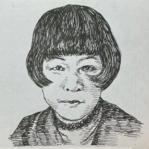 1903-1946を生きた童話作家。上京後、自由学園に入学し、園長の羽仁もと子に認められ絵雑誌「子供之友」に童話、童謡を寄稿。同誌に挿絵を書いていた小説家であり、画家の村山知義と結婚。夫と二人三脚で、「泣いてゐるお猫さん(1933)」、「あめくん(1939)」など、ユーモアに満ちた作風で、戦前の近代児童文学における女性作家の先駆者の一人として活躍した。戦後間もなく43歳で病没。